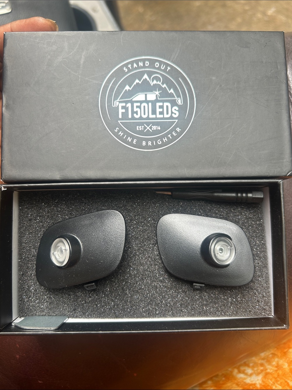 NIB Set of LED side mirror puddle & logo projector lights for F150 & F250.